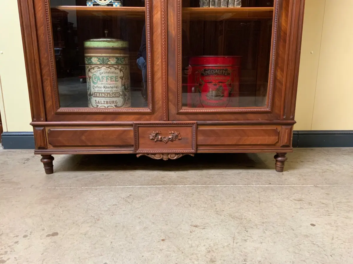Antiker Jugendstil Geschirrschrank, Vitrine, Bücherschrank - Lieferung möglich! 7