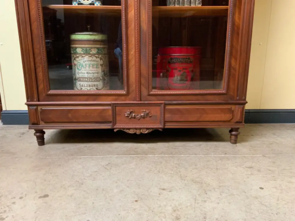 Antiker Jugendstil Geschirrschrank, Vitrine, Bücherschrank - Lieferung möglich! 7