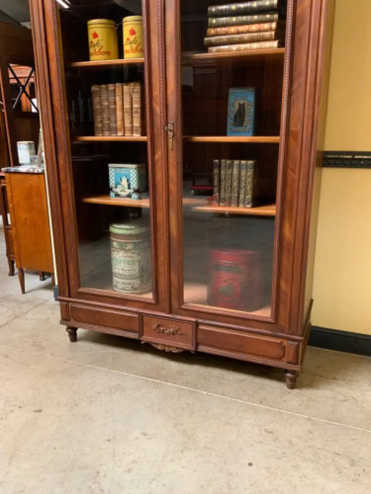 Antiker Jugendstil Geschirrschrank, Vitrine, Bücherschrank - Lieferung möglich! 8