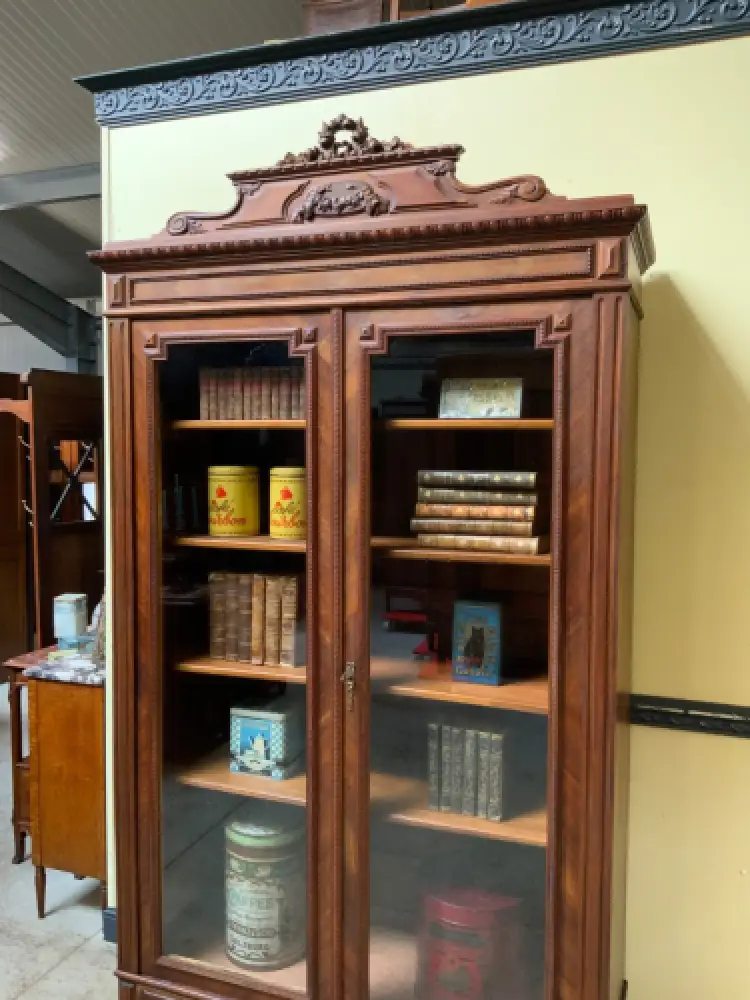 Antiker Jugendstil Geschirrschrank, Vitrine, Bücherschrank - Lieferung möglich! 9