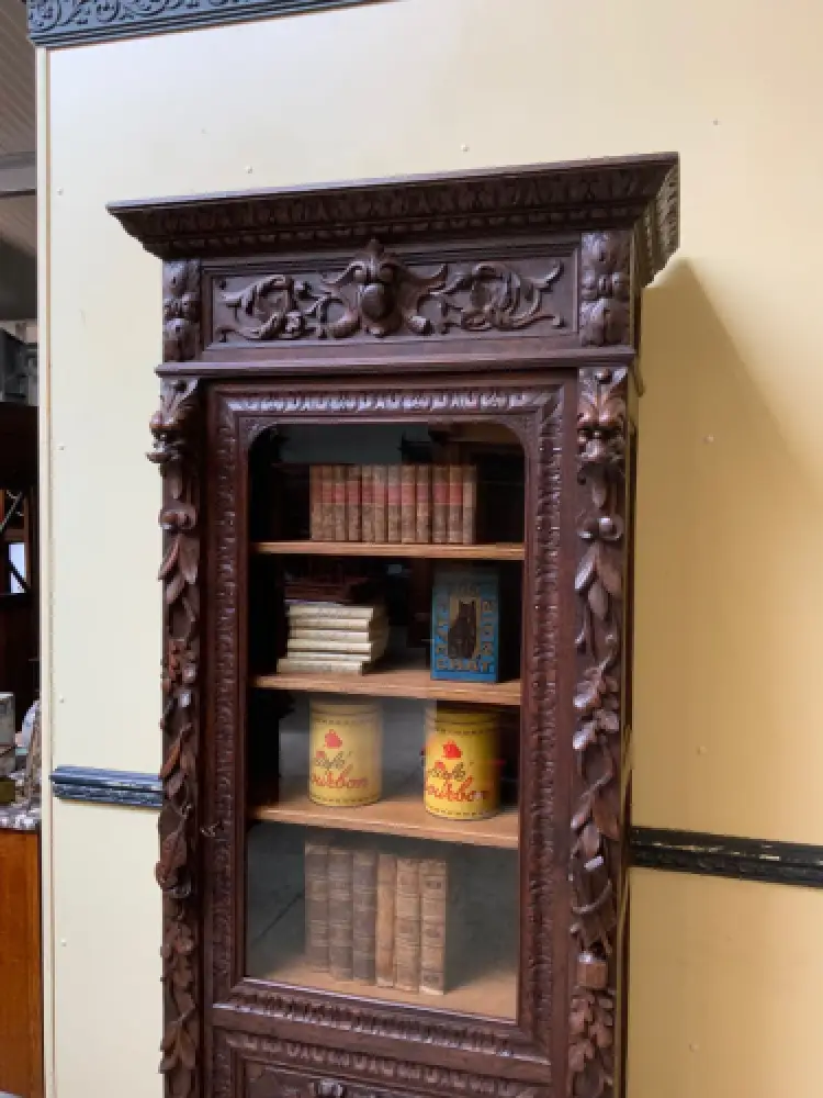 Antiker Gründerzeit Bücherschrank, Vitrine - Sensationell  - Lieferung möglich! 10