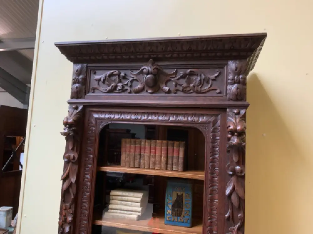 Antiker Gründerzeit Bücherschrank, Vitrine - Sensationell  - Lieferung möglich! 11