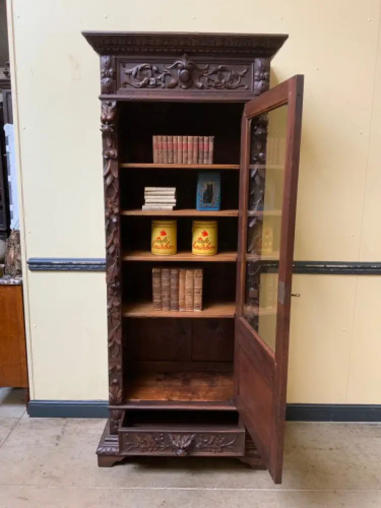 Antiker Gründerzeit Bücherschrank, Vitrine - Sensationell  - Lieferung möglich! 14