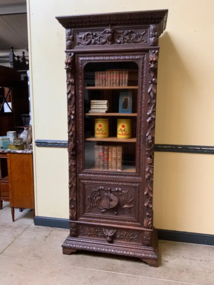 Antiker Gründerzeit Bücherschrank, Vitrine - Sensationell  - Lieferung möglich! 3