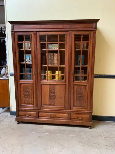 Antik - Bücherschrank, Vitrine - Jugendstil - Lieferung möglich!