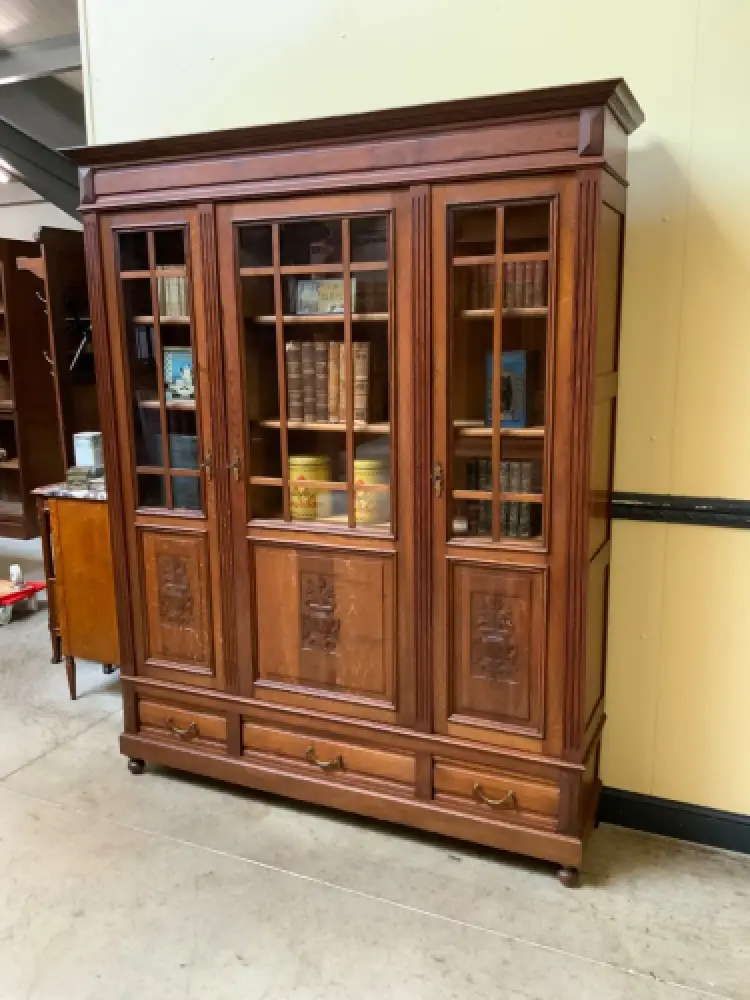 Antik - Bücherschrank, Vitrine - Jugendstil - Lieferung möglich! 2