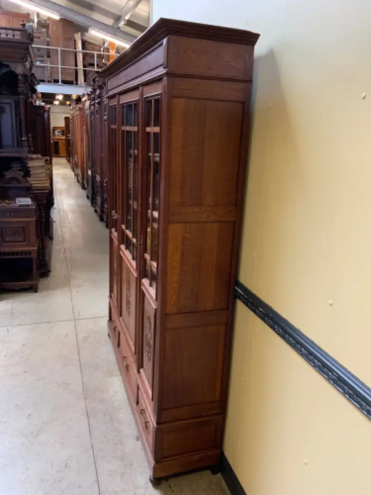 Antik - Bücherschrank, Vitrine - Jugendstil - Lieferung möglich! 3