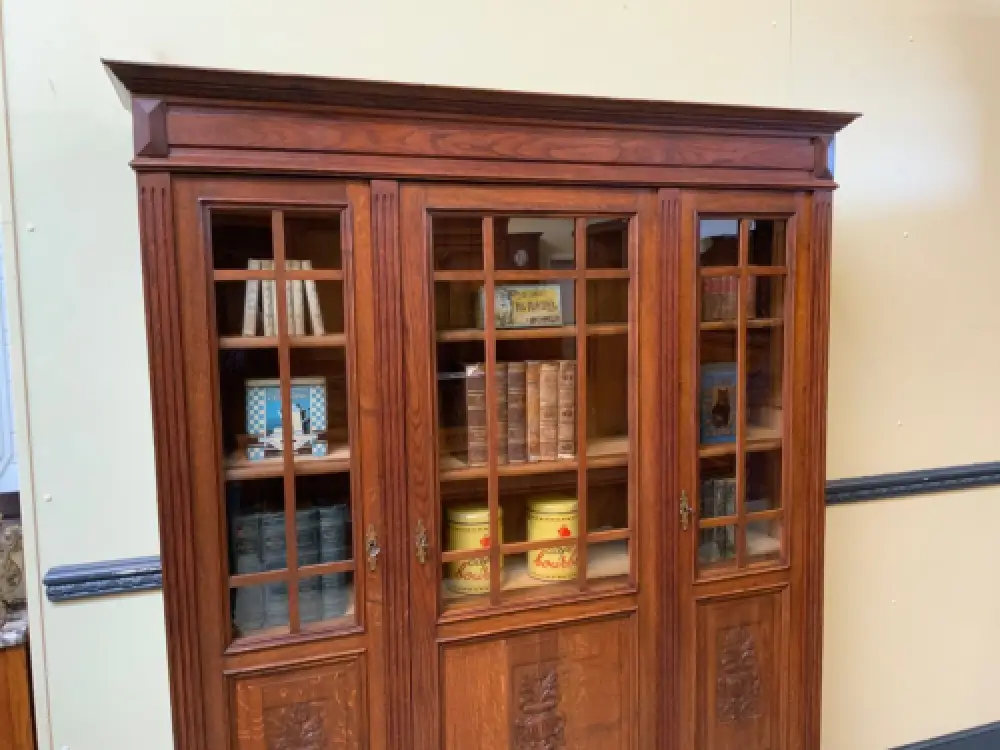Antik - Bücherschrank, Vitrine - Jugendstil - Lieferung möglich! 5