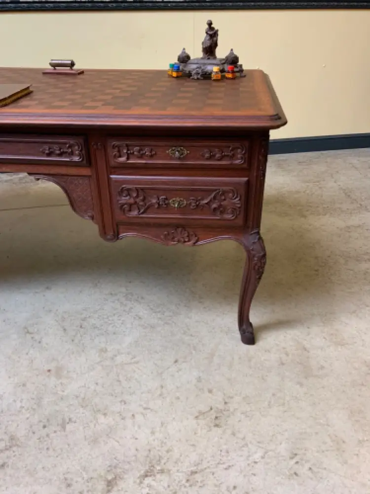 Antik - Schreibtisch, Armlehnstuhl - Historismus, Louis XV - Lieferung möglich! 10