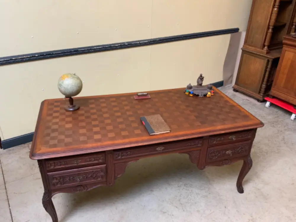 Antik - Schreibtisch, Armlehnstuhl - Historismus, Louis XV - Lieferung möglich! 11