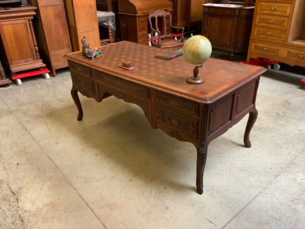 Antik - Schreibtisch, Armlehnstuhl - Historismus, Louis XV - Lieferung möglich! 13