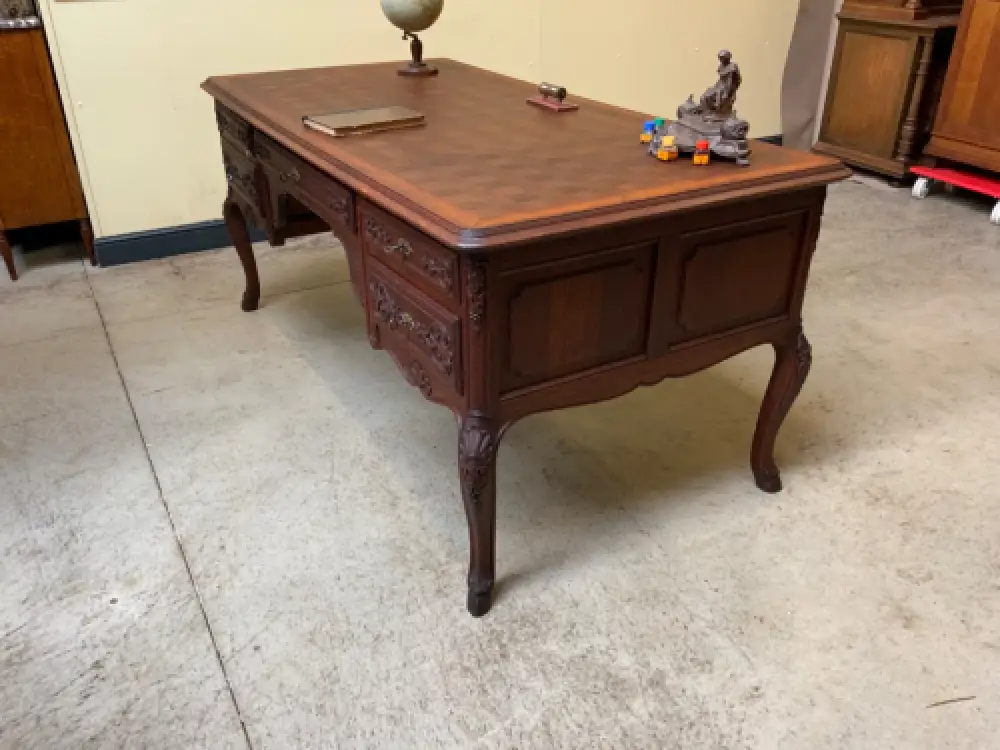 Antik - Schreibtisch, Armlehnstuhl - Historismus, Louis XV - Lieferung möglich! 14