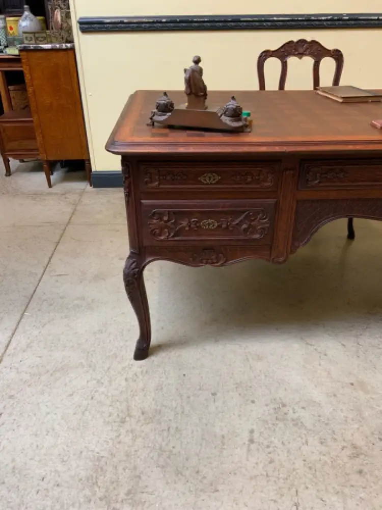 Antik - Schreibtisch, Armlehnstuhl - Historismus, Louis XV - Lieferung möglich! 19