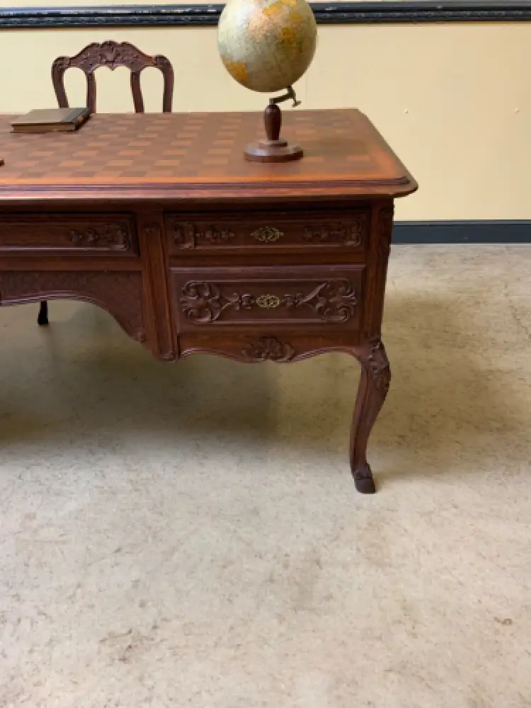 Antik - Schreibtisch, Armlehnstuhl - Historismus, Louis XV - Lieferung möglich! 21