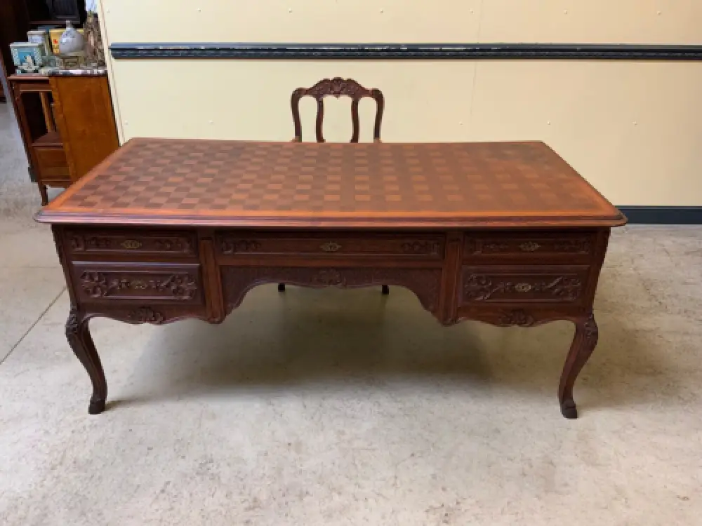 Antik - Schreibtisch, Armlehnstuhl - Historismus, Louis XV - Lieferung möglich! 22