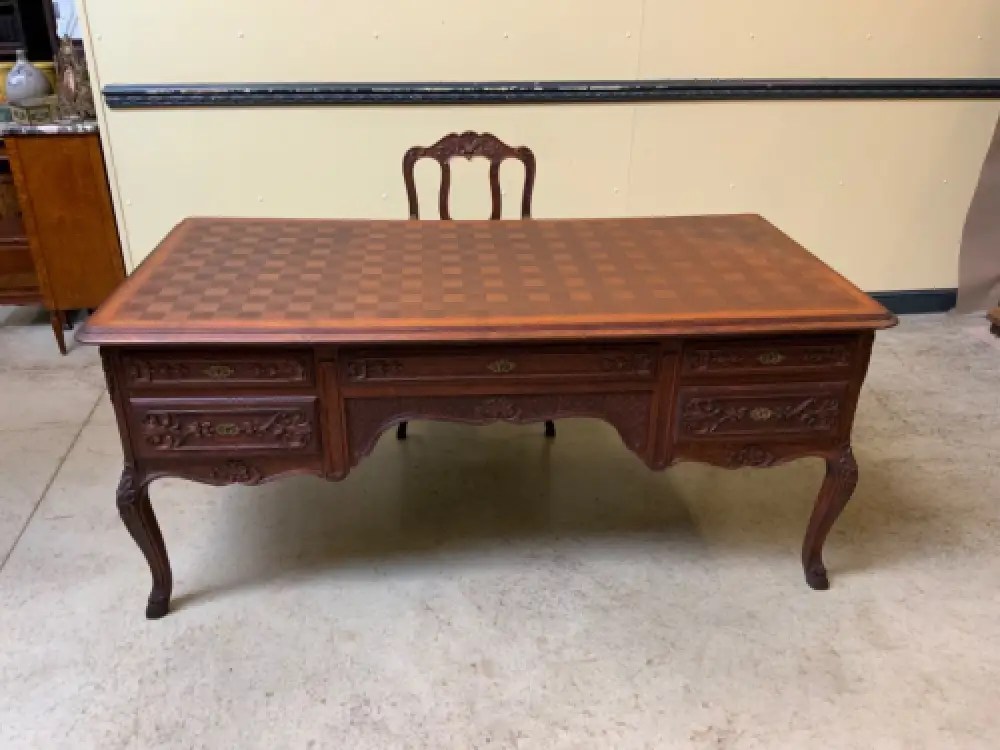 Antik - Schreibtisch, Armlehnstuhl - Historismus, Louis XV - Lieferung möglich! 23