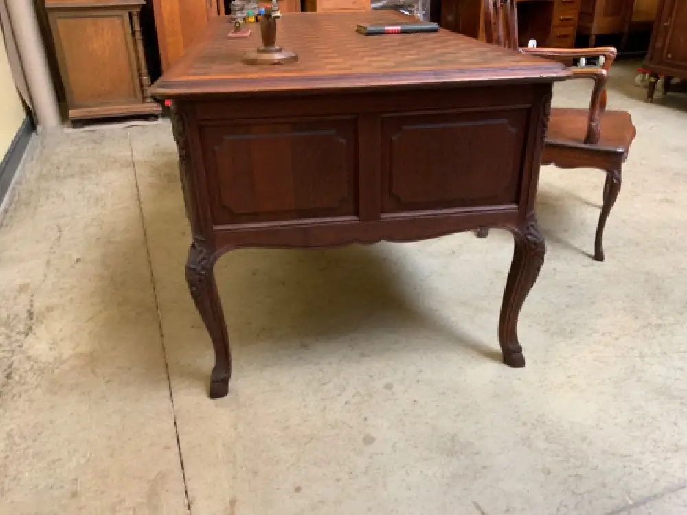 Antik - Schreibtisch, Armlehnstuhl - Historismus, Louis XV - Lieferung möglich! 5