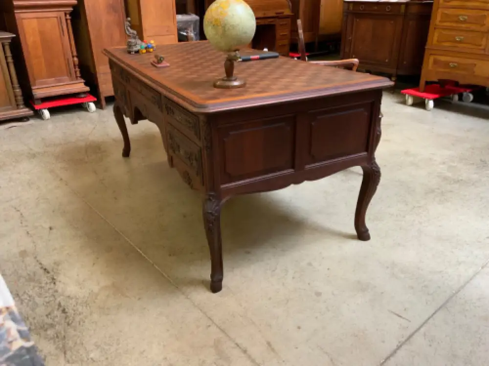 Antik - Schreibtisch, Armlehnstuhl - Historismus, Louis XV - Lieferung möglich! 6