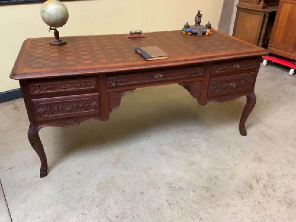 Antik - Schreibtisch, Armlehnstuhl - Historismus, Louis XV - Lieferung möglich! 7