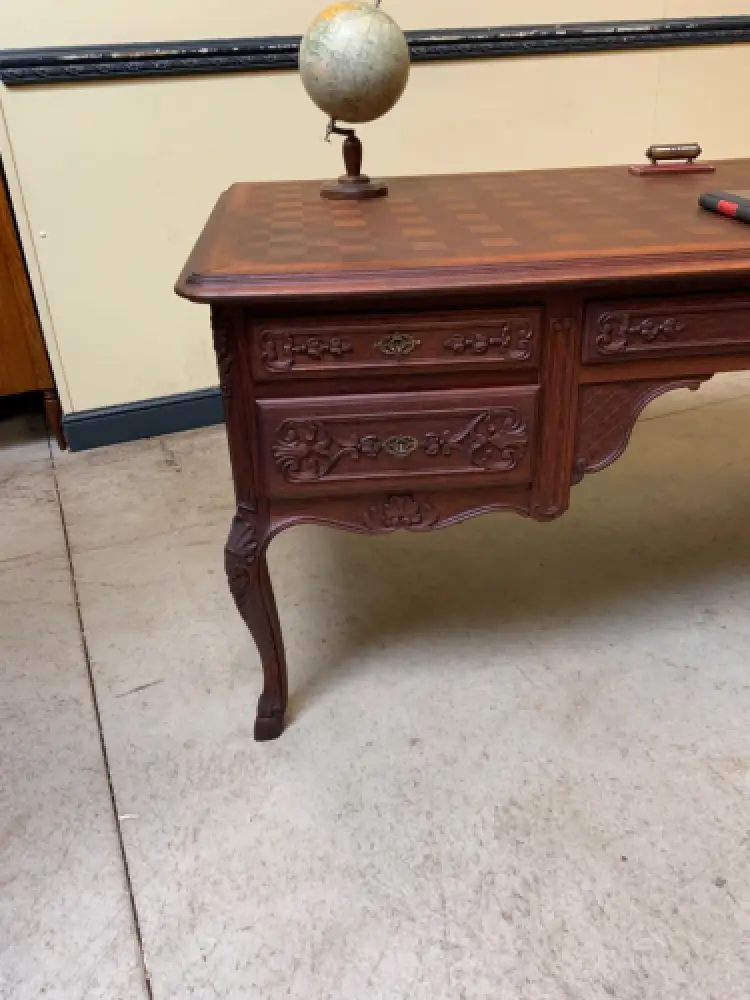 Antik - Schreibtisch, Armlehnstuhl - Historismus, Louis XV - Lieferung möglich! 8