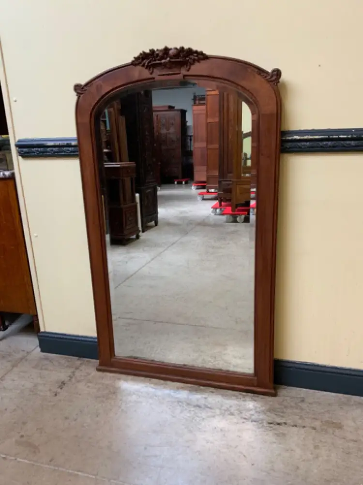 Antik - Nußbaum Spiegel - Jugendstil -  Lieferung möglich! 0