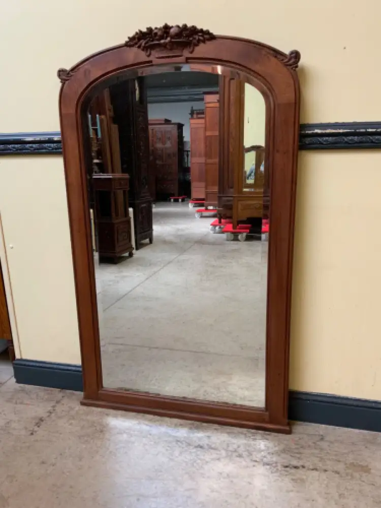 Antik - Nußbaum Spiegel - Jugendstil -  Lieferung möglich! 1