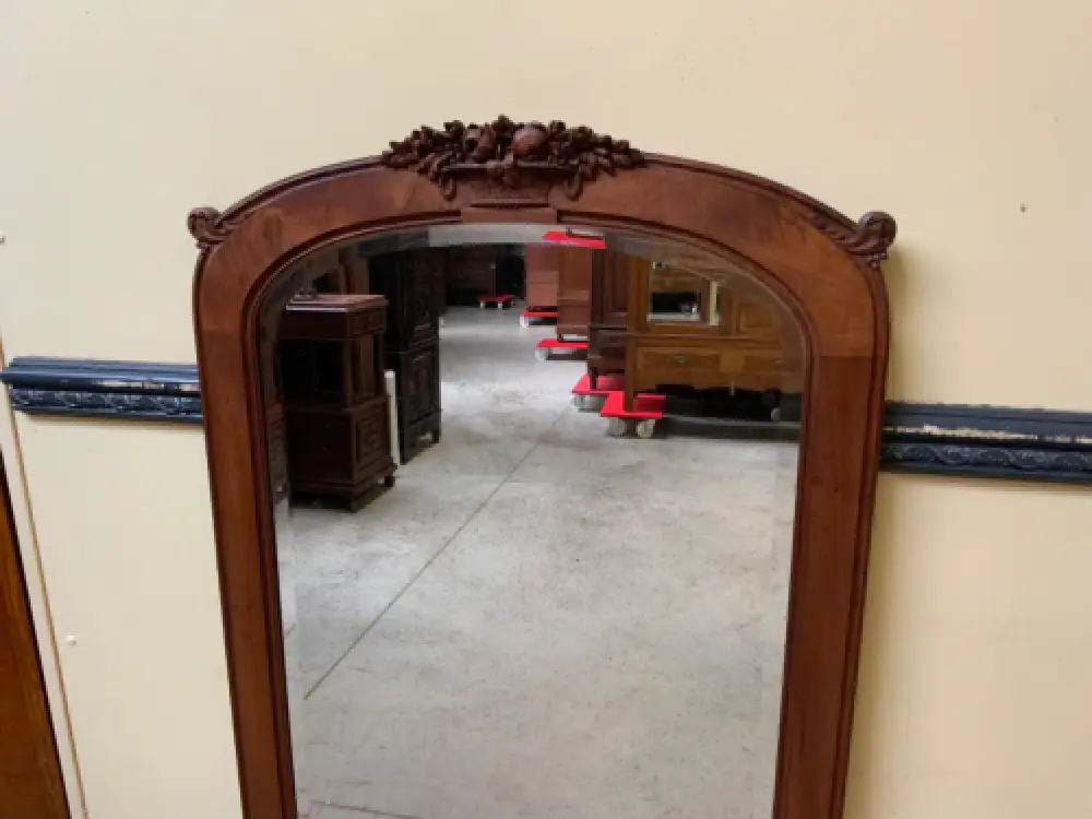 Antik - Nußbaum Spiegel - Jugendstil -  Lieferung möglich! 5