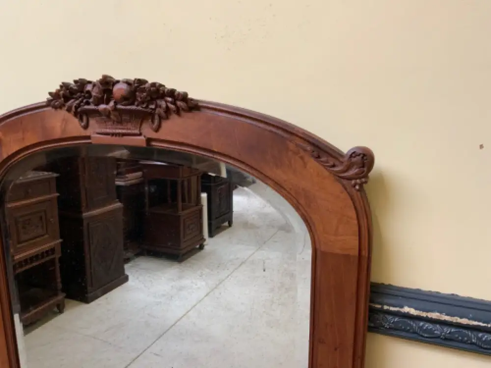 Antik - Nußbaum Spiegel - Jugendstil -  Lieferung möglich! 7