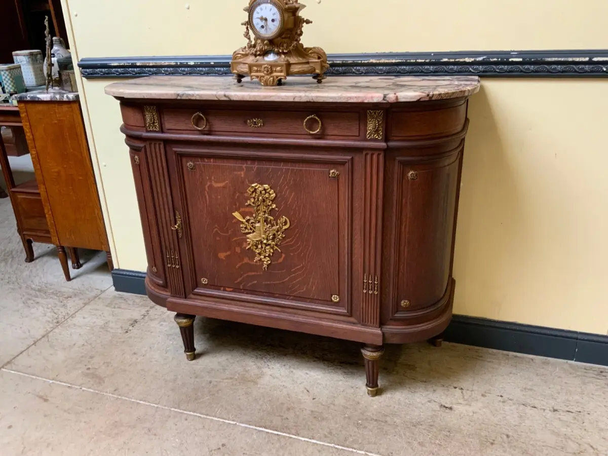Antike Jugendstil Anrichte, Kommode mit Bronzeverzierungen - Lieferung möglich! 15