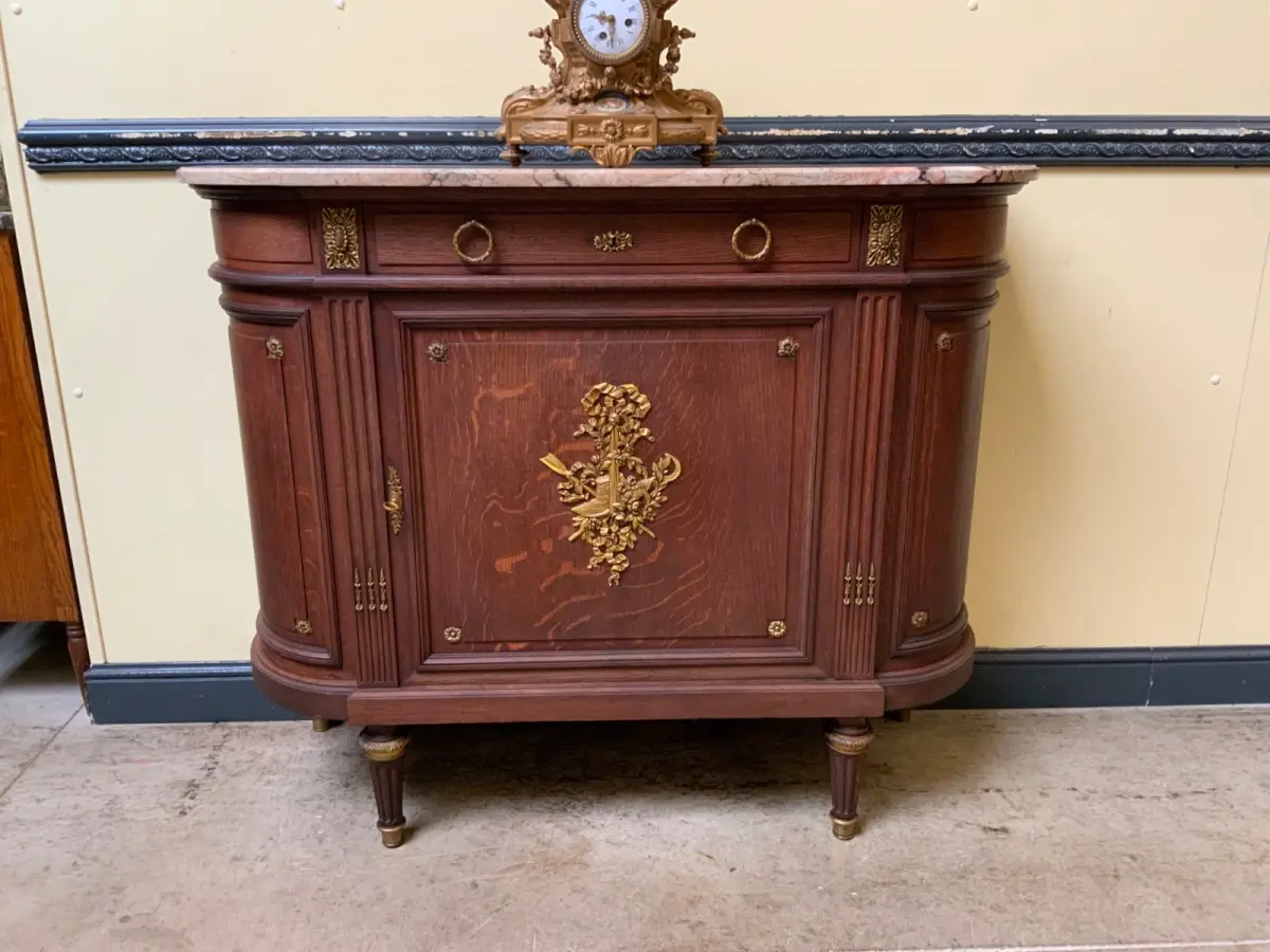 Antike Jugendstil Anrichte, Kommode mit Bronzeverzierungen - Lieferung möglich! 9