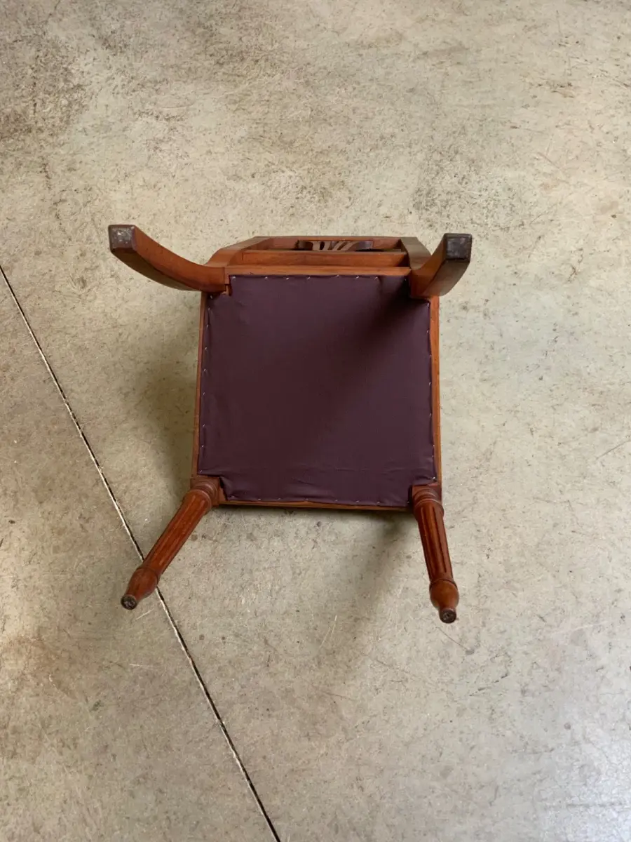 6 antike Jugendstil Stühle mit Lederbezug  - Lieferung möglich! 11