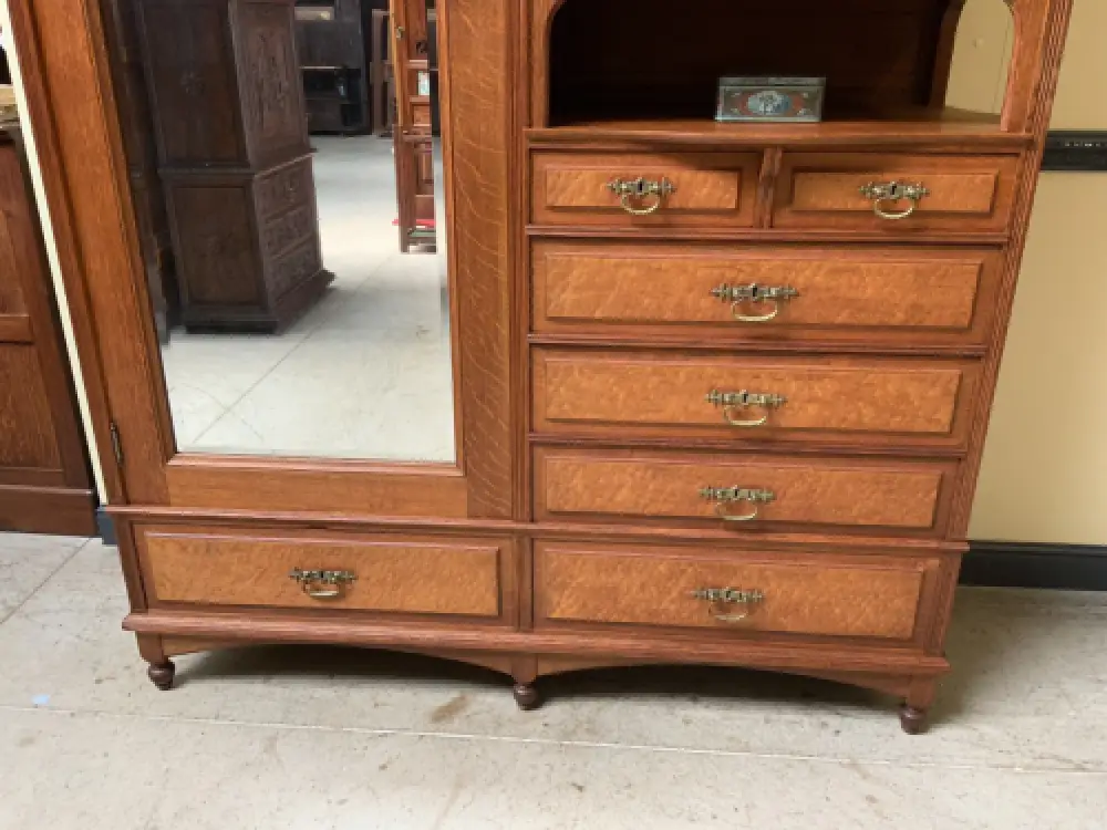 Antiker imposanter Jugendstil Kleiderschrank, Art Nouveau - Lieferung möglich! 6