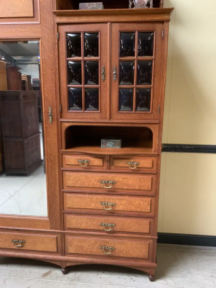 Antiker imposanter Jugendstil Kleiderschrank, Art Nouveau - Lieferung möglich! 7