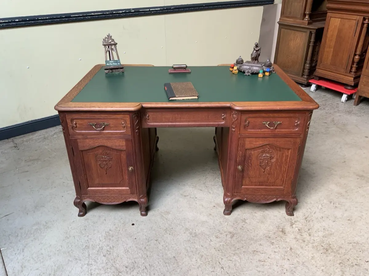 Antik - Doppelseitiger Schreibtisch - Jugendstil - Lieferung möglich!