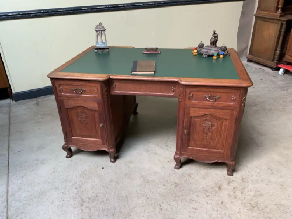 Antik - Doppelseitiger Schreibtisch - Jugendstil - Lieferung möglich! 1