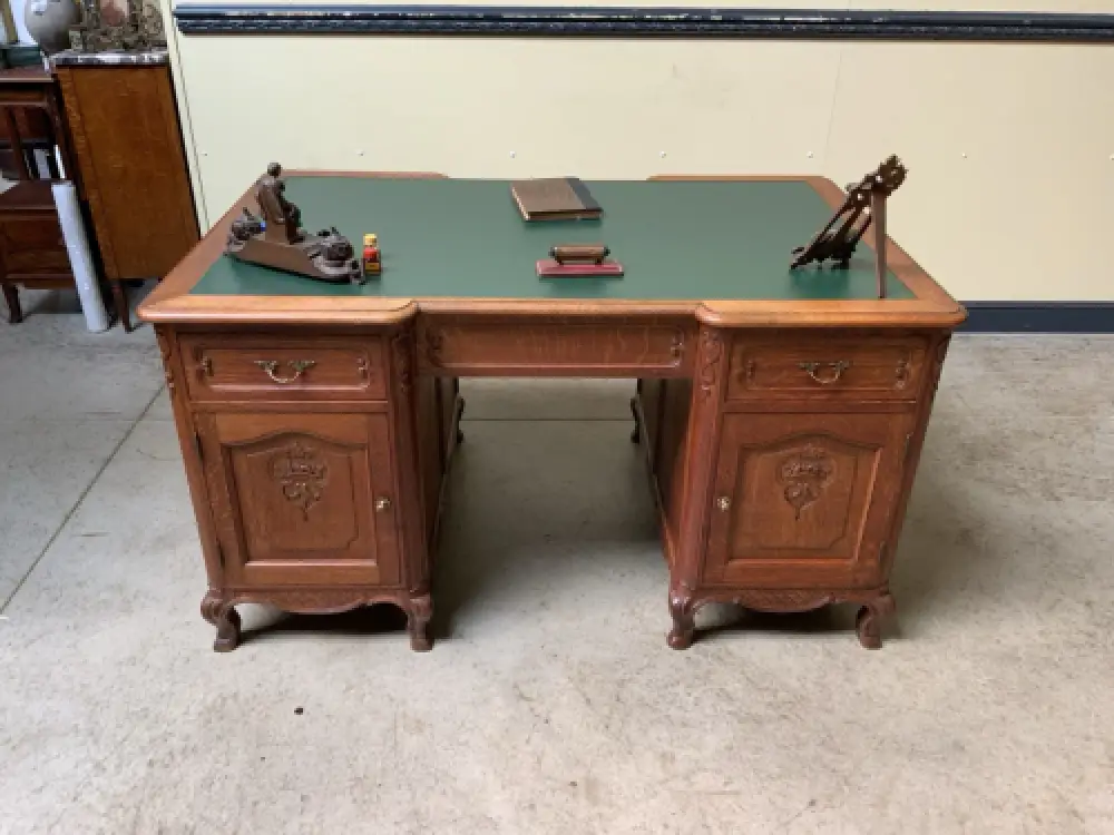 Antik - Doppelseitiger Schreibtisch - Jugendstil - Lieferung möglich! 12