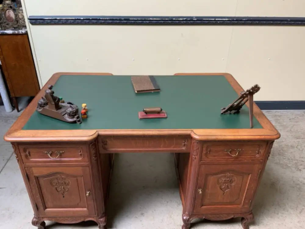 Antik - Doppelseitiger Schreibtisch - Jugendstil - Lieferung möglich! 13