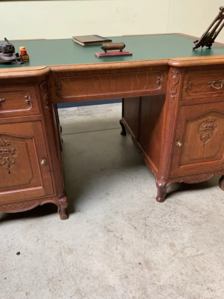 Antik - Doppelseitiger Schreibtisch - Jugendstil - Lieferung möglich! 16