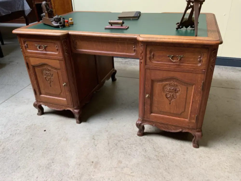 Antik - Doppelseitiger Schreibtisch - Jugendstil - Lieferung möglich! 18