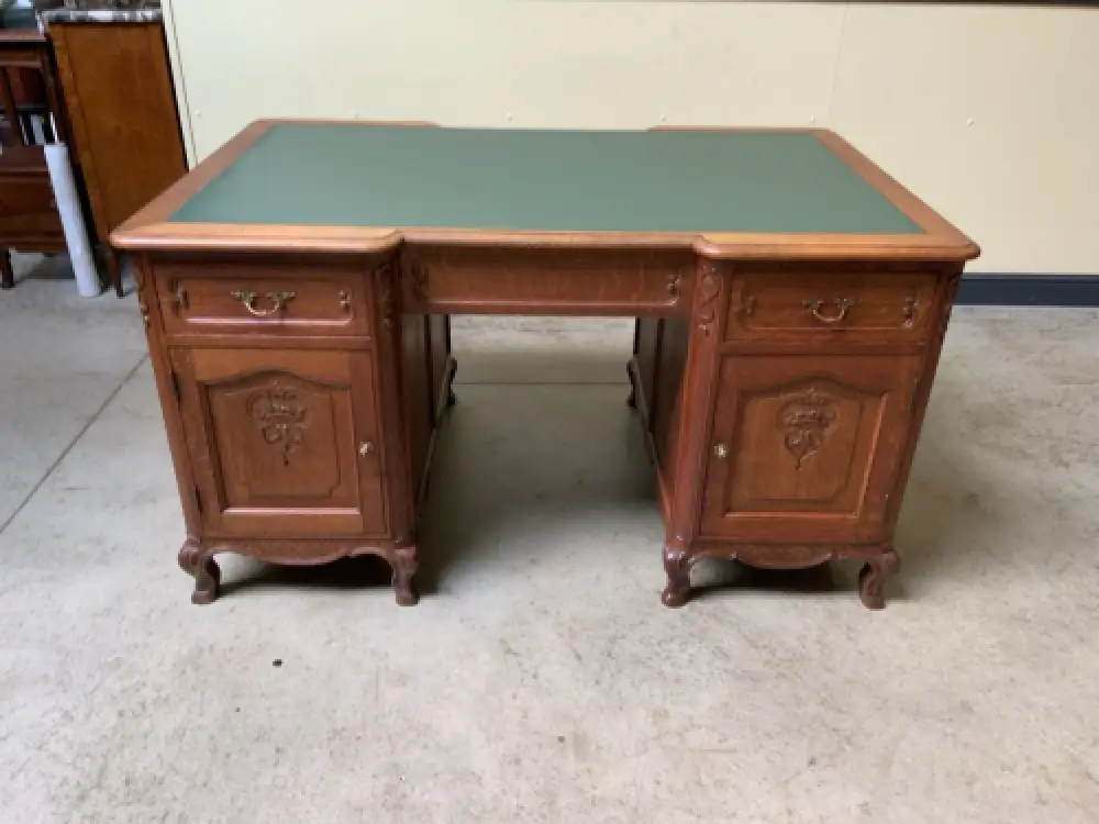 Antik - Doppelseitiger Schreibtisch - Jugendstil - Lieferung möglich! 20