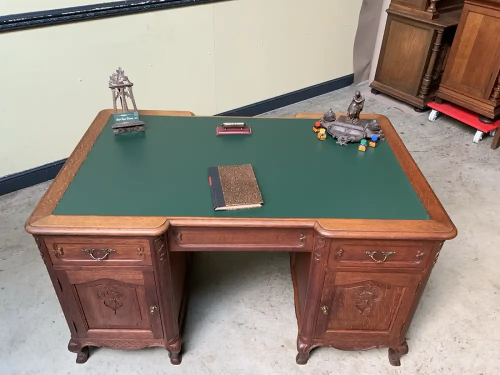 Antik - Doppelseitiger Schreibtisch - Jugendstil - Lieferung möglich! 4