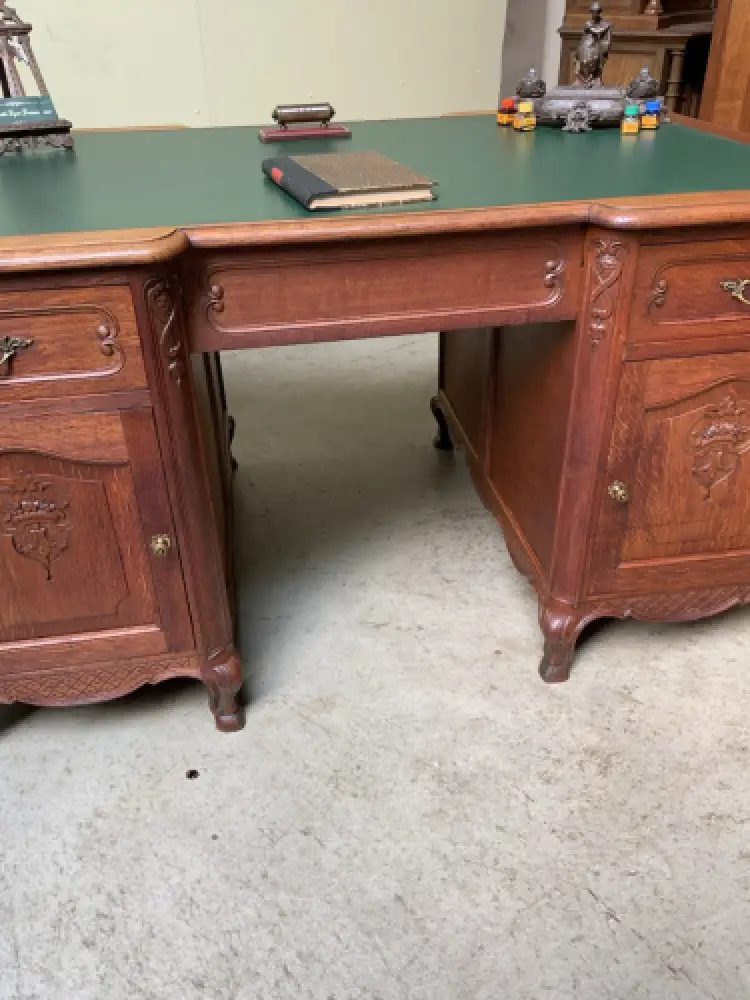 Antik - Doppelseitiger Schreibtisch - Jugendstil - Lieferung möglich! 6