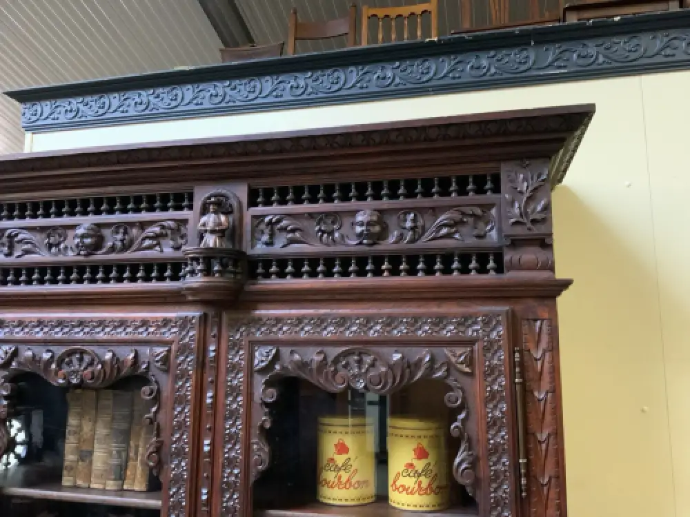 Antike imposante Bretonische Vitrine, Bücherschrank ,   -  Lieferung möglich! 16
