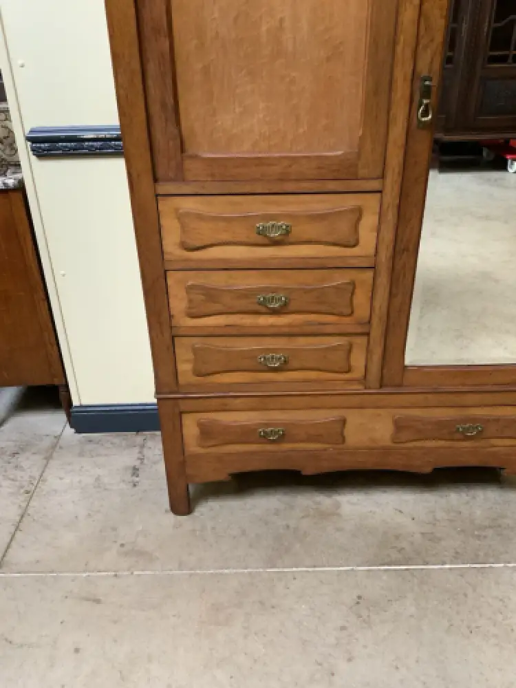 Antik- Jugendstil Wäscheschrank, Kleiderschrank - Art Nouveau-   Lieferung mögl. 11