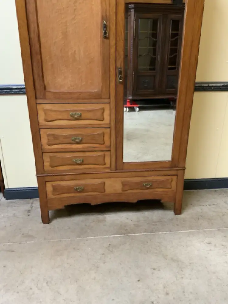 Antik- Jugendstil Wäscheschrank, Kleiderschrank - Art Nouveau-   Lieferung mögl. 7