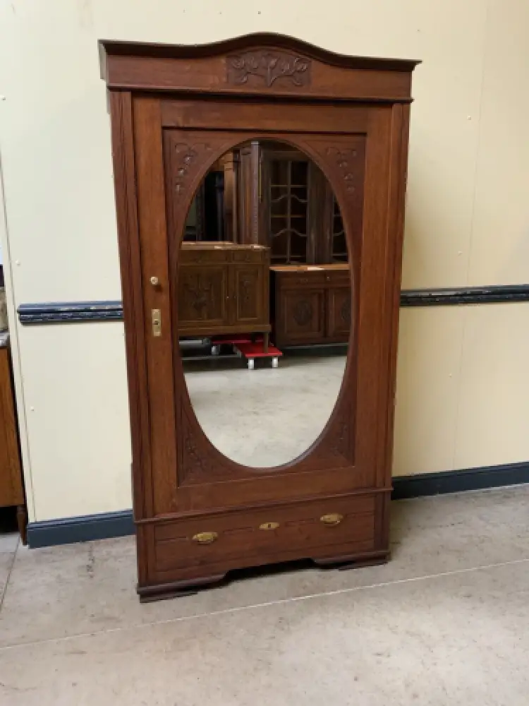 Antiker Jugendstil Wäscheschrank, Kleiderschrank -   Lieferung möglich! 1