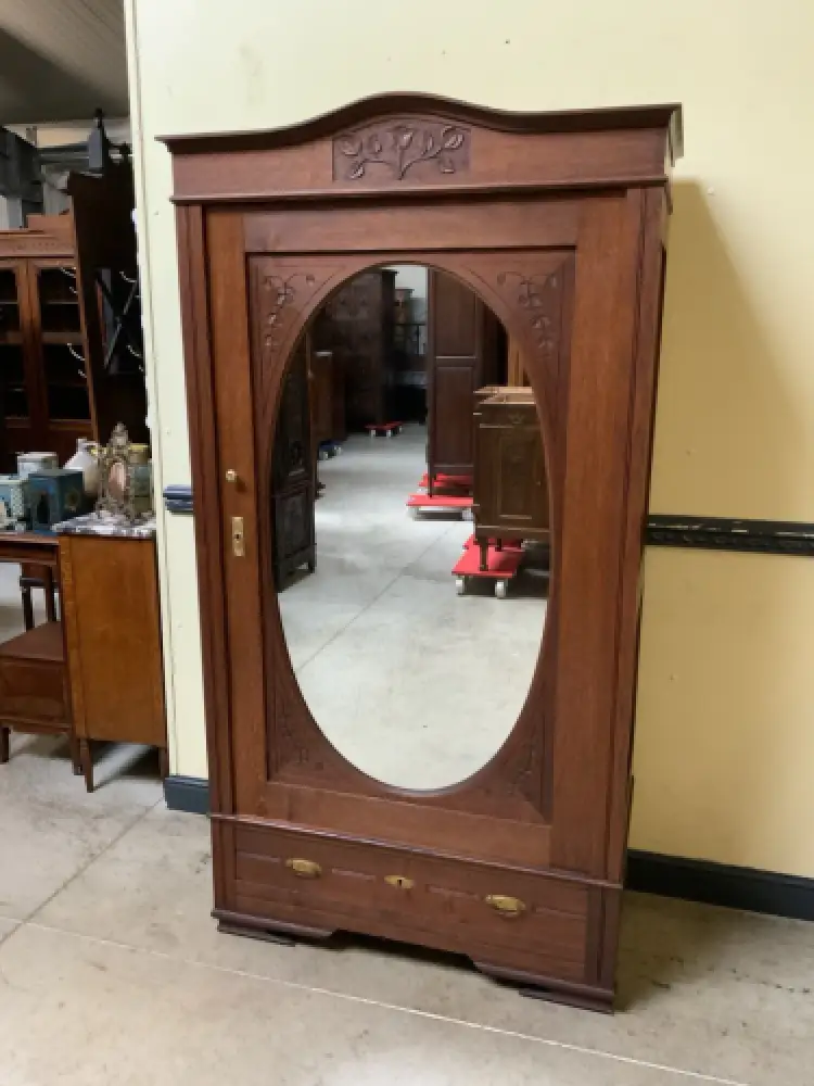 Antiker Jugendstil Wäscheschrank, Kleiderschrank -   Lieferung möglich! 11