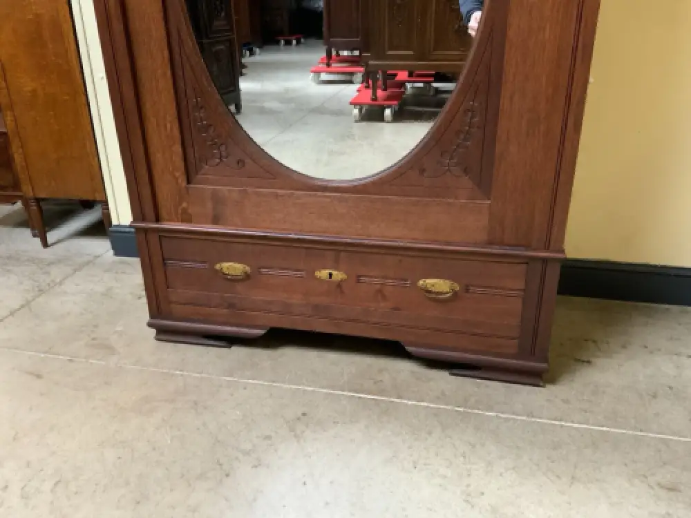 Antiker Jugendstil Wäscheschrank, Kleiderschrank -   Lieferung möglich! 9