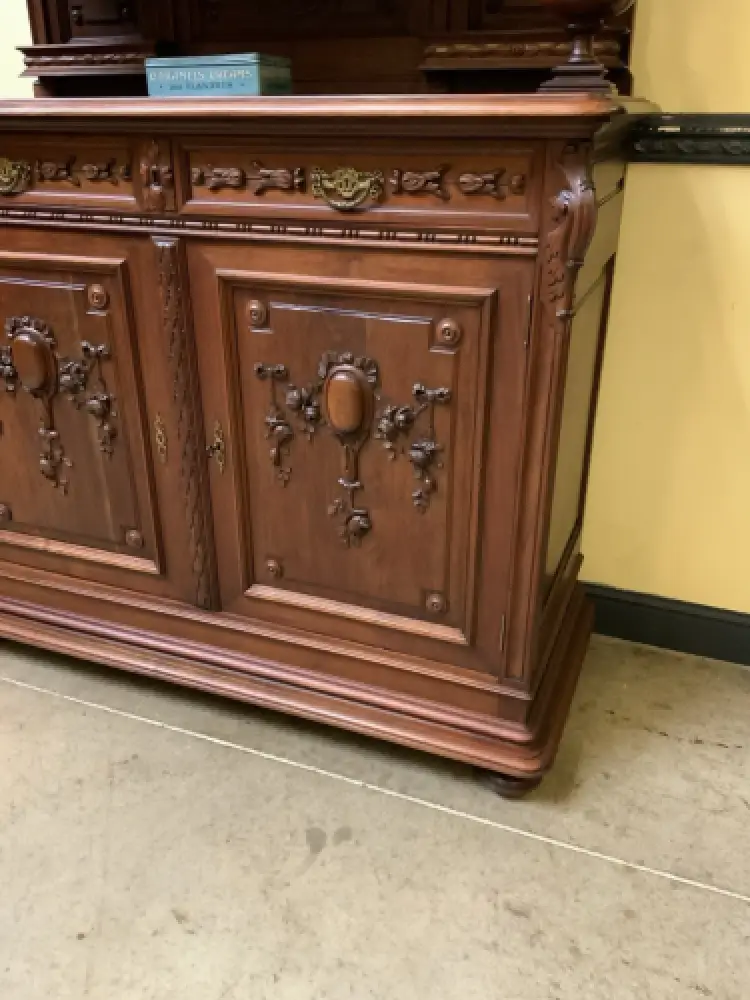 Antik - Imposantes Buffet, Kredenz, Vitrine, - Jugendstil - Lieferung möglich! 16