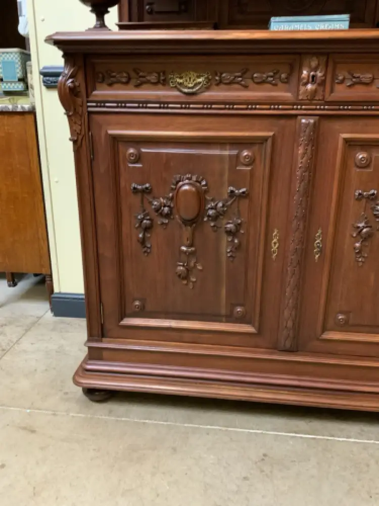 Antik - Imposantes Buffet, Kredenz, Vitrine, - Jugendstil - Lieferung möglich! 19